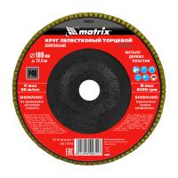 Круг лепестковый торцевой, P 40, 180 х 22,2 мм Matrix
