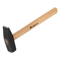 Молоток слесарный, 1000 г, квадратный боек, деревянная рукоятка Сибртех