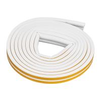 Уплотнитель, 6 м, профиль "D", белый, Россия Сибртех