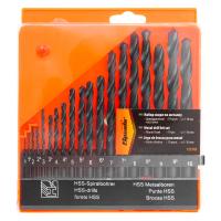 Набор сверл по металлу, 1-10 мм (через 0,5 мм), HSS, 19 шт, пласт. бокс, цилин. хвостовик Sparta