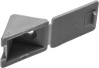 Уголок мебельный с шурупом, цвет св-серый, 4,0x15мм, 4шт, ЗУБР Уголок мебельный с шурупом, цвет св-серый, 4,0x15мм, 4шт, ЗУБР