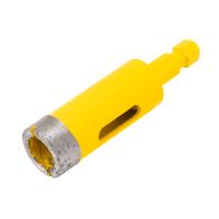 Сверло алмазное по керамограниту, 20мм, мокрое резание, 6-гранный хвостовик Denzel