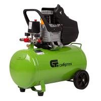 Компрессор воздушный КК-1500/50, 1,5 кВт, 198 л/мин, 50 л, прямой привод, масляный Сибртех