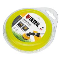 Леска для триммера квадрат 1,6 мм х 15 м, блистер FLEX CORD Denzel