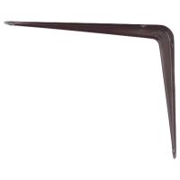 Кронштейн угловой с ребром 100 х 125 мм, коричневый Сибртех