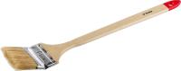 Кисть радиаторная угловая ЗУБР "УНИВЕРСАЛ-МАСТЕР", натуральная щетина, деревянная ручка, 75мм