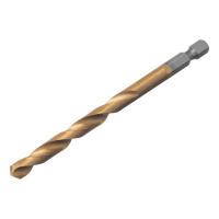Сверло по металлу, 7 мм, HSS, нитридтитановое покрытие, 6-гранный хвостовик Matrix
