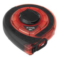 Рулетка геодезическая 20 м х 15 мм, закр. корп., фибергласс. лента, двуст. шкала, PRO Matrix