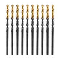 Сверло по металлу, 2,5 мм, HSS-Tin, Golden Tip, 10 шт. Denzel 717204