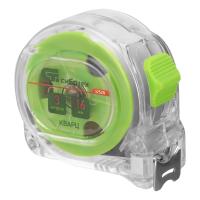 Рулетка Кварц, прозрачный корпус, амортизатор, 5 м х 19 мм Сибртех