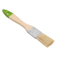 Кисть плоская 25 мм, натуральная щетина, деревянная ручка Сибртех