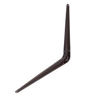 Кронштейн угловой с ребром 300 х 350 мм, коричневый Сибртех