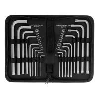 Набор ключей имбусовых HEX-TORX, 18 шт: HEX 1,5–10 мм, T10-T50, CrV, удлиненные, сатин. Matrix