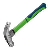 Молоток-гвоздодер,450г, с магнитом, фибергласовая обрезиненная рукоятка Сибртех