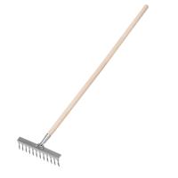 Грабли 12-зубые с черенком витые 290 мм, Россия Сибртех