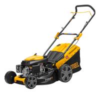 Газонокосилка бензиновая GLD-460, 146 куб.см., шир. 46 см, ручн., 7 уров., травосб. 50 л Denzel
