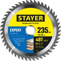 Диск пильный по дереву, точный рез STAYER EXPERT 235 x 32/30мм 48Т