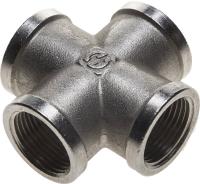 Крестовина GENERAL FITTINGS никелированная латунь, г/г/г/г, 3/4"