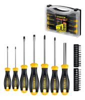 Набор: Отвертки STAYER "MASTER" HERCULES, Cr-V сталь, "SUPER GRIP", в кейсе, 27 предметов