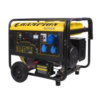 Генератор  CHAMPION GG7501E (6/6,5кВт 15лс 25л 12В 83,3кг, эл.стартер, счетчик, колеса)