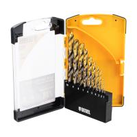 Набор сверл по металлу, 1-10 мм, Р6М5К8-TiN, Golden Tip, 10 шт  Denzel 723005