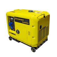 Генератор диз. CHAMPION  DG6501ES+ATS (5/5,5кВт 8,9лс 16л 12V 160кг эл.стартер,колеса,счетчик,кожух)