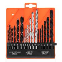Набор сверл по бетону, металлу, дереву 3-4-5-6-8-10 мм, 18 шт. пласт. бокс, цилин. хвост. Sparta