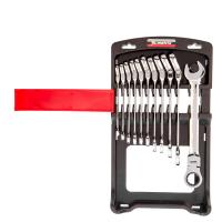 Набор ключей комбинированных, трещоточных шарнирных 11шт. Matrix