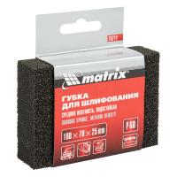 Губка для шлифования, 100 х 70 х 25 мм, средняя плотн., P60 Matrix