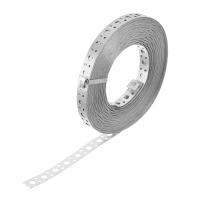 Лента перфорированная вентиляц. прямая, 0,7 мм, LP V, 2 см х 25 м, цинк, Россия Сибртех