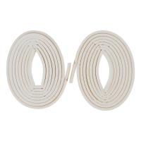 Уплотнитель, 12 м, профиль "D", белый, Россия Сибртех