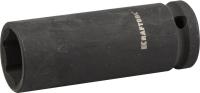 Торцовая головка KRAFTOOL "INDUSTRIE QUALITAT" ударная, удлиненная (1/2"), FLANK, Cr-Mo, 21 мм 