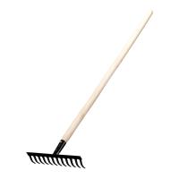 Грабли 12-зубые с черенком прямые 300 мм, Россия Сибртех