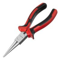 Круглогубцы NICKEL, 160 мм, никелированные, двухкомпонентные рукоятки Matrix