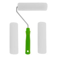 Набор: валик "ПОРОЛОН" с ручкой + 2 шубки, 180 мм, D - 42 мм, D ручки - 6 мм Сибртех