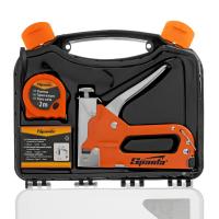 Набор: степлер мебельный регулируемый, скобы 500 шт, рулетка 2м., тип скобы 53, 4-14 мм Sparta