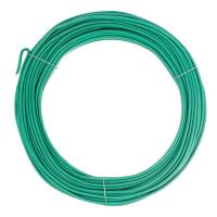 Проволока для подвязки,стальная в ПВХ (зелёный) 25 м , внутр. 1,6 мм / внеш. 3,0 мм Сибртех