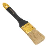 Кисть плоская "Профи" 1,5", натуральная щетина, деревянная ручка MTX