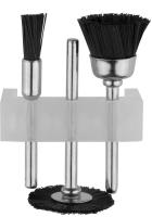 Набор щеток нейлоновых для чистки и полирования, 3шт STAYER