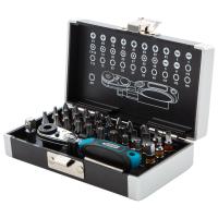 Набор бит, 1/4", магнитный адаптер, сталь S2 пластиковый кейс, 33 предм. Gross