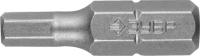 Биты ЗУБР "МАСТЕР" кованые, хромомолибденовая сталь, тип хвостовика C 1/4", HEX4, 25мм, 2шт 