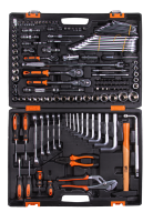 Набор инструментов, 1/2", 1/4", CrV, в кейсе 142 предм Вихрь 73/6/7/13