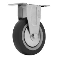 Колесо неповоротное d-100мм, крепление  платформенное Сибртех