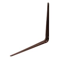 Кронштейн угловой с ребром 400 х 450 мм, коричневый Сибртех