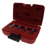 Набор шпильковертов 2.5, 3.0, 3.5, 4.0 мм, возм. прим. для повреждённых свечей накаливания 4 шт. JTC