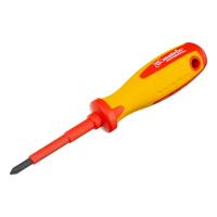 Отвертка Insulated, Ph1 x 75 мм, CrMo, до 1000 В, двухкомп. рукоятка Matrix
