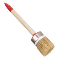 Кисть круглая Профи №12 (45 мм), натуральная щетина, деревянная ручка MTX