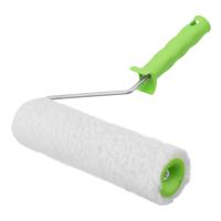 Валик из натурального меха с ручкой, 250 мм, ворс 12 мм, D - 48 мм, D ручки - 6 мм Сибртех