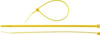 Кабельные стяжки желтые КС-Ж1, 3.6 x 200 мм, 100 шт, нейлоновые, ЗУБР