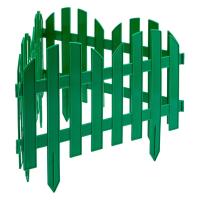 Забор декоративный "Романтика" 28 х 300 см, зеленый, Россия Palisad